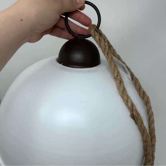 Christmas white metal jingle bell ornament decor 16in x 12in - Picture 5 of 11